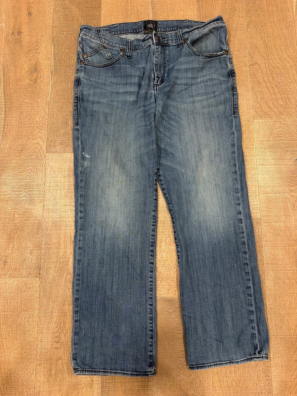 Rock & Republic Straight Jeans Mens Size 36 x 30 Blue Denim